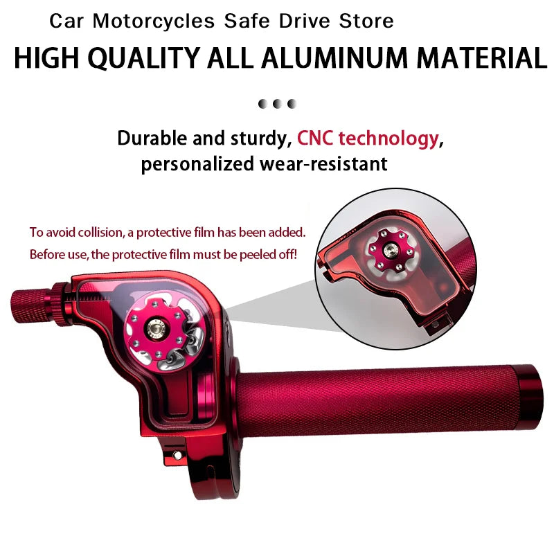 Universal CNC Aluminum Accelerator Throttle Twist Grips Handlebars