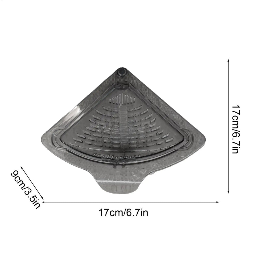 Corner Sink Strainer Magnetic Food Waste Catcher Draining Basket Clog