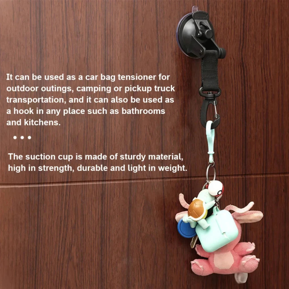 Suction Cup Hook Swivel Red 4 Pack Cups Window with Hooks Strong Car Awning Clips Camper Van Accessories Zpaxo
