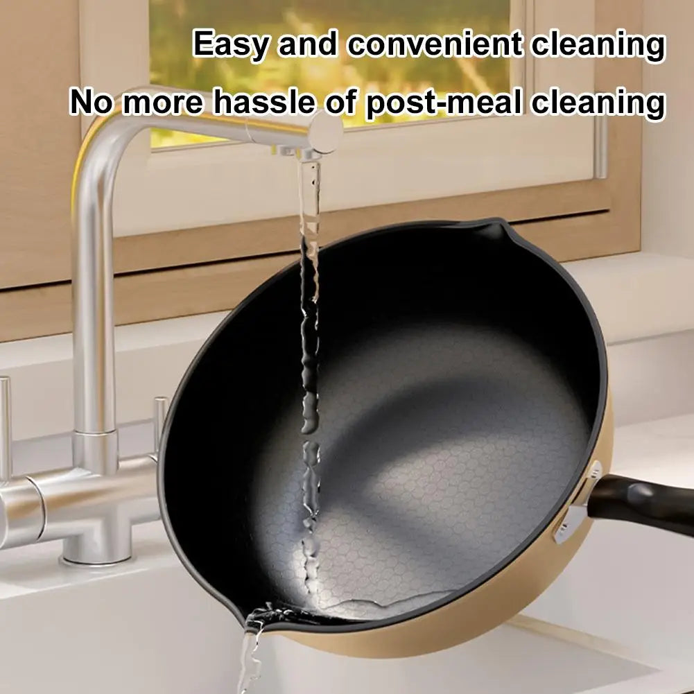 Honeycomb Nonstick Wok – Multi-Functional Fry Pan, All Stoves Nonstick Wok Pan Zpaxo