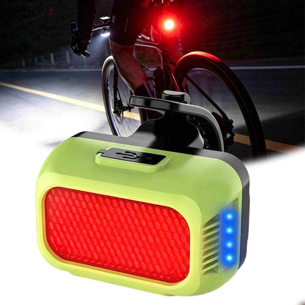 Type-c Powered Led Tail Light Rechargeable Compact Design Easy