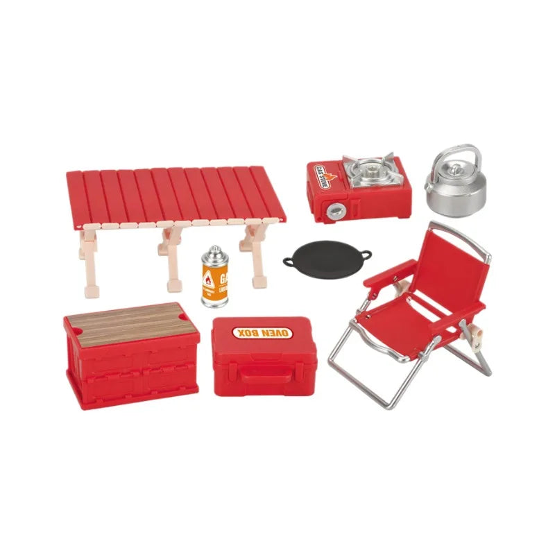1 12 Miniature Simulation Outdoor Picnic Camping Scene Ornament Toy
