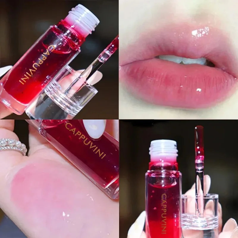 Water Light Lip Gloss Moisturizer Transparent Jelly Mirror Crystal Zpaxo 1Pcs05 Cherry Taste
