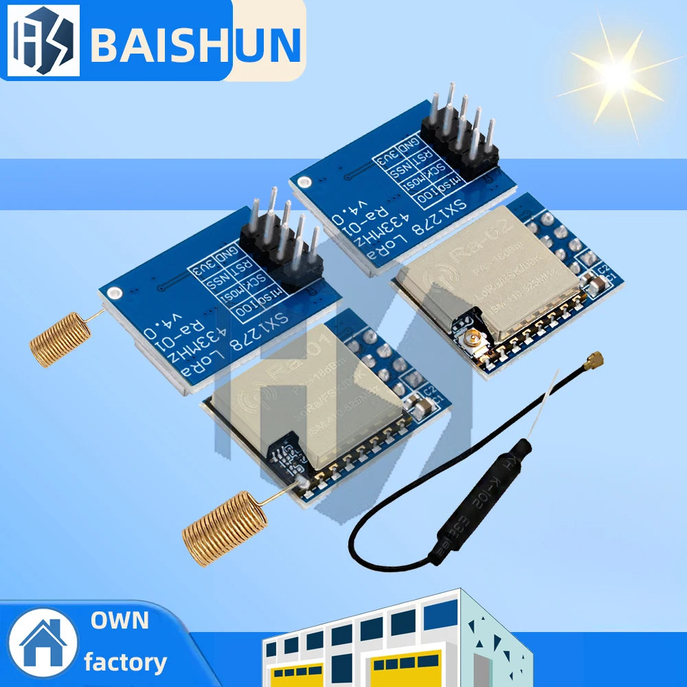 Lora SX1278 RA-01 RA-02 Spread Spectrum Wireless Module 433MHz S Zpaxo