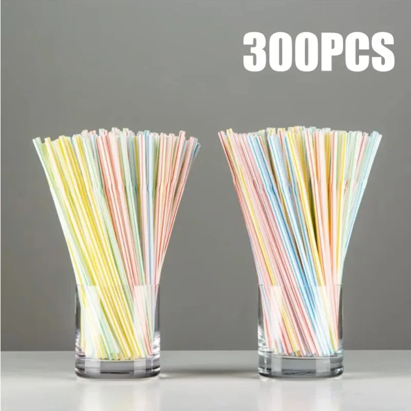 50-1000Pcs Drinking Straws Colorful & Black rietjes Flexible Wedding Party Supplies Drinking Straws Kitchen Wholesale Zpaxo