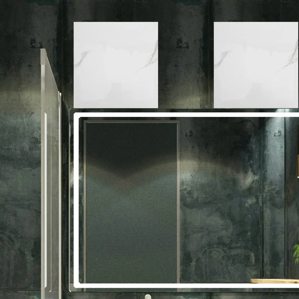 Self Adhesive Marble Look Wall Tiles 11 79x11 Waterproof Bathroom