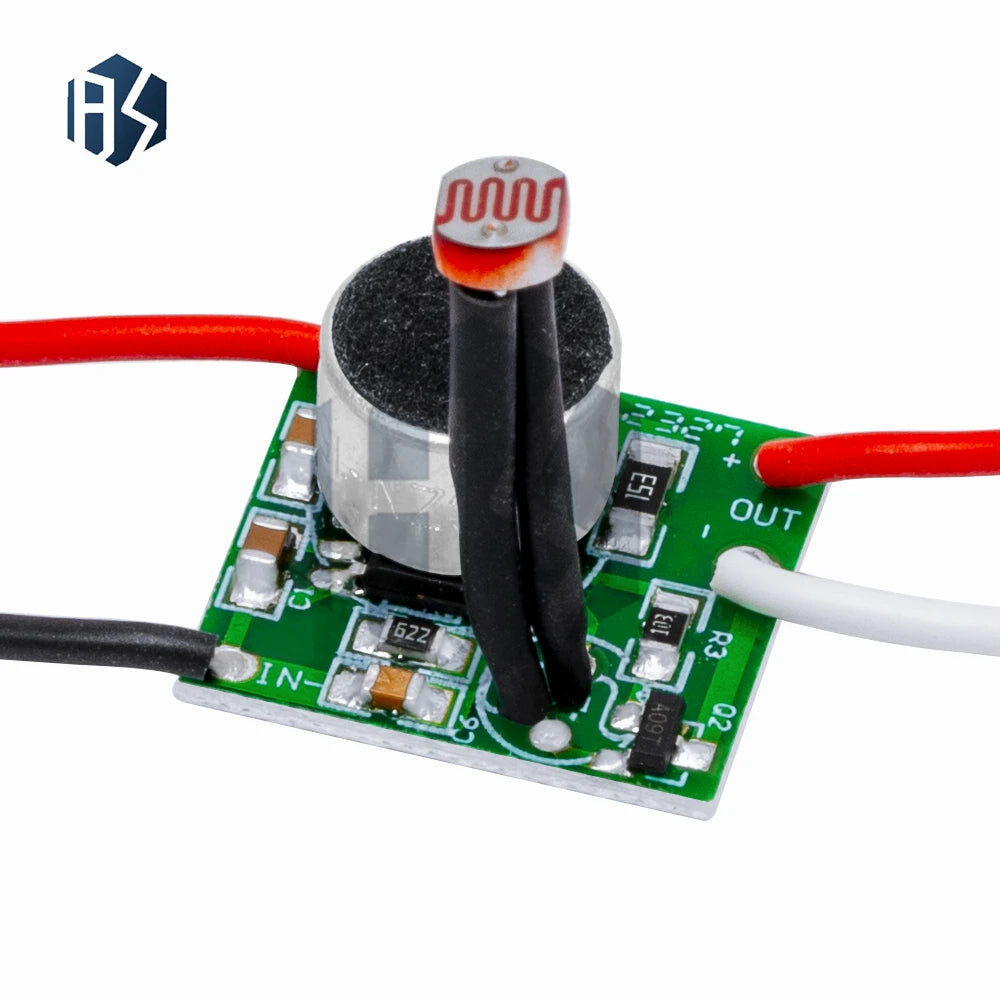 3~30V Sound Light Sensor Switch Module, 5V-24V Voice & Photosensitive Controller for DIY LED Driving Zpaxo