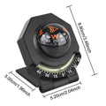 2-in-1 Car Dashboard Compass & Slope Meter | Foldable Ball Compass