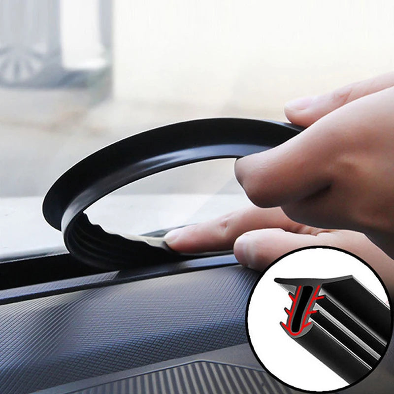 1 6M Car Dashboard Sealing Strip Noise Sound Insulation Rubber Strips