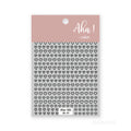 Hollow Love Heart Nail Stickers Red Black Silver Gold Laser Nail Sticker Self-Adhesive Nail Art Decoration Nails Accessories Zpaxo 083-01