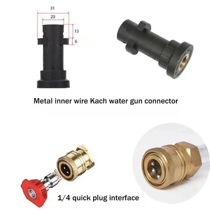 Kärcher K2–K7 Pressure Washer Adapter & 5 Quick Connect Nozzles