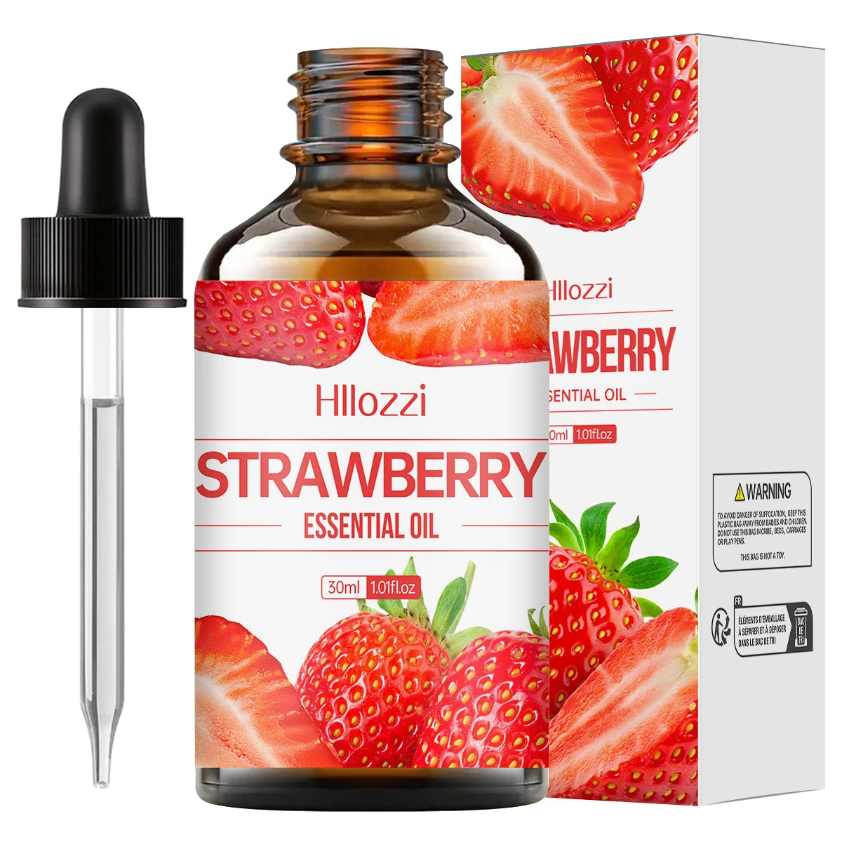 100ml/60ml/30ml Strawberry Essential Oil Fruit Essential Oil Aromatherapy Aromatherapy Essential Oil Humidifier Diffuser Zpaxo 30ML STRAWBERRY Other Strawberry