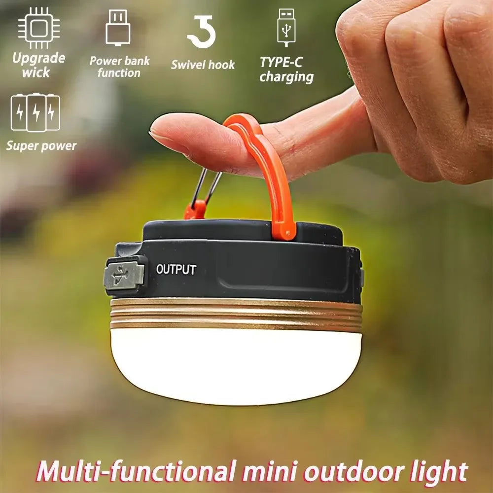 10W COB+LED Camping Lantern – USB Rechargeable 1800mAh