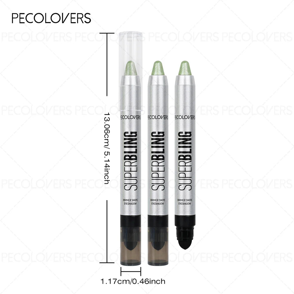 Long-lasting Pearlescent Eye Shadow Stick Shimmer Pigment Blue Purple Colorful Eyeshadow Pencil Colorful Eye Makeup Zpaxo