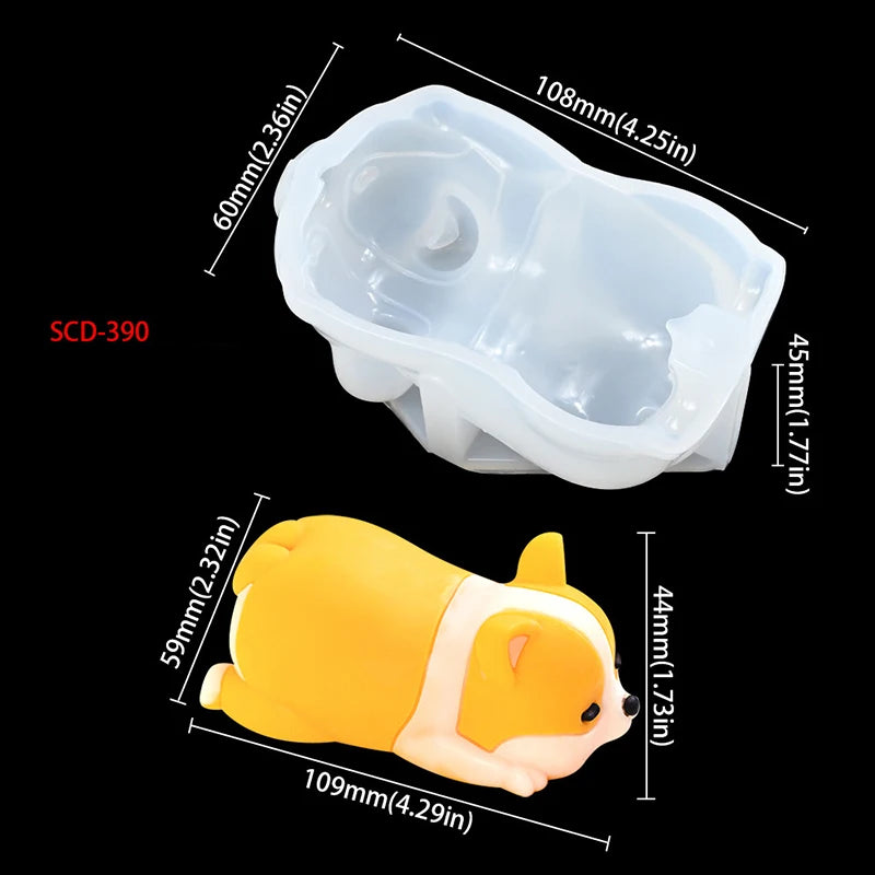 3D Animal Cat Seal Kapibala Silicone Mold DIY Mousse Cake Jelly Zpaxo SCD-390