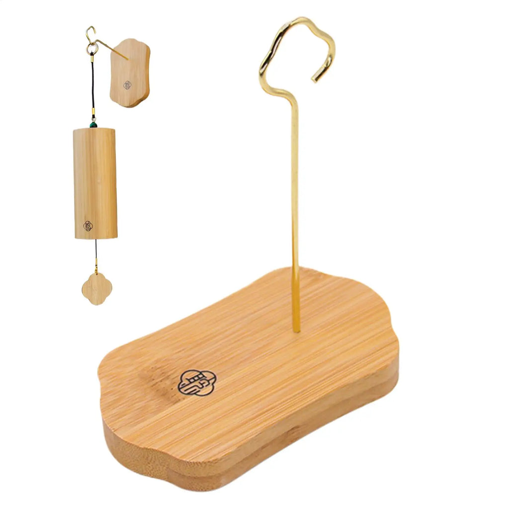 Wind Chime Hanger Wood Stand Plant Holder No-drill Decorative Garden