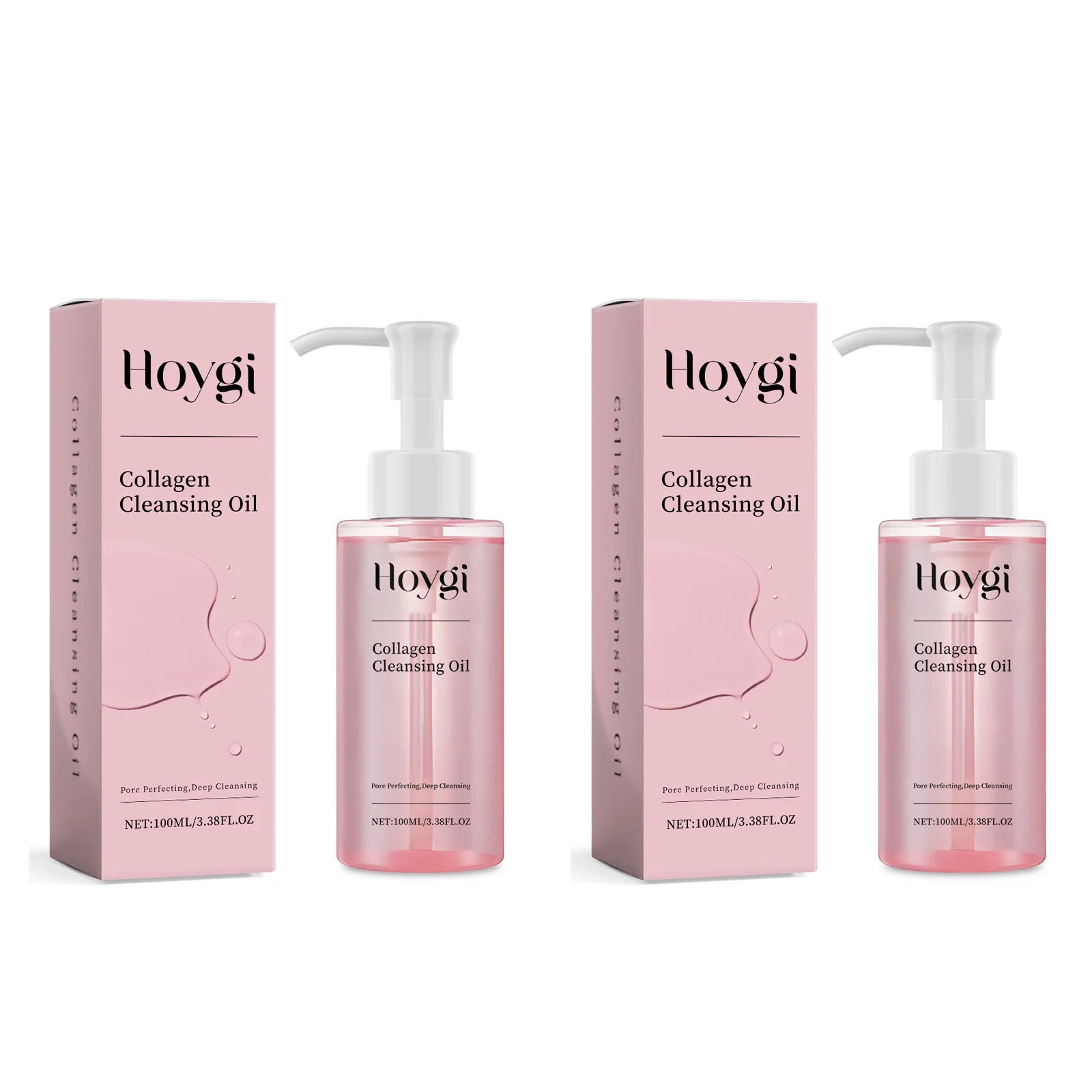 Collagen Makeup Remover Oil Jojoba Oil Makeup Remover Deep Cleansing Pore Dirt Gentle Daily Emulsifying Facial Cleanser Cosmetic Zpaxo 2 x 100ml Boxed