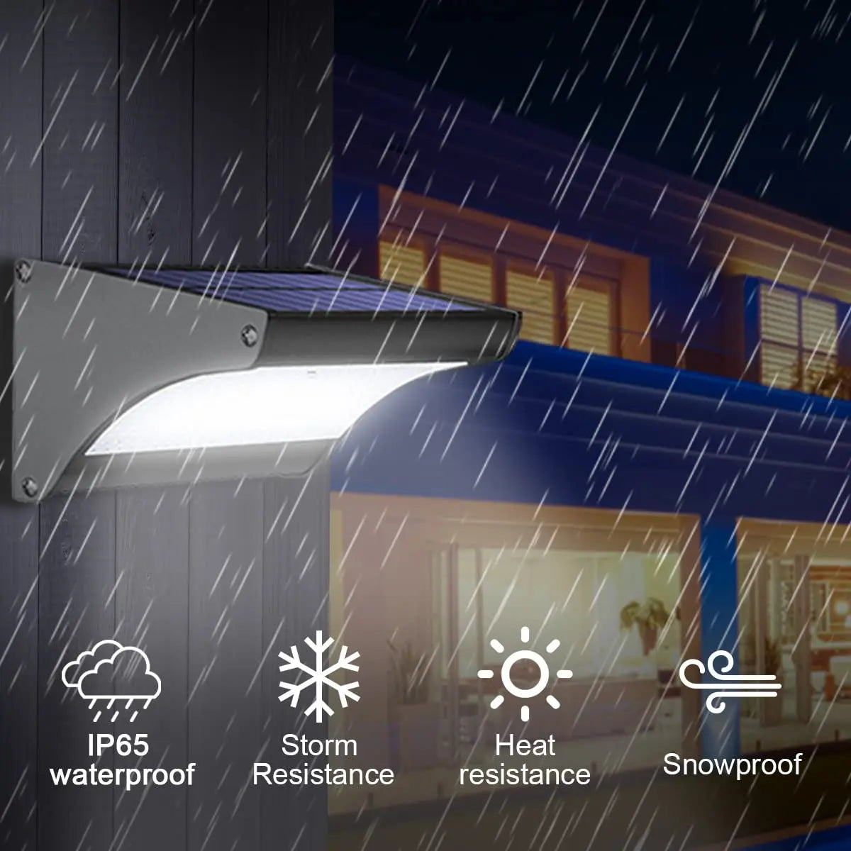 Outdoor Solar Lamp Motion Detector LED Lighting Projector Garden Zpaxo