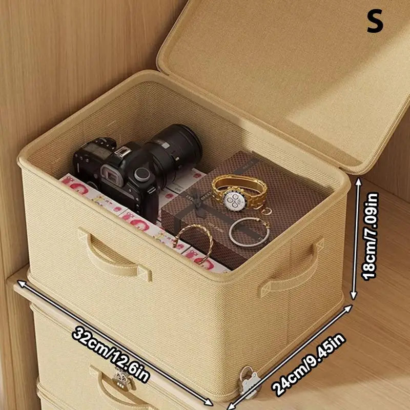 Large Lockable Box Clothes Organizer Password Lock Pants Sweater