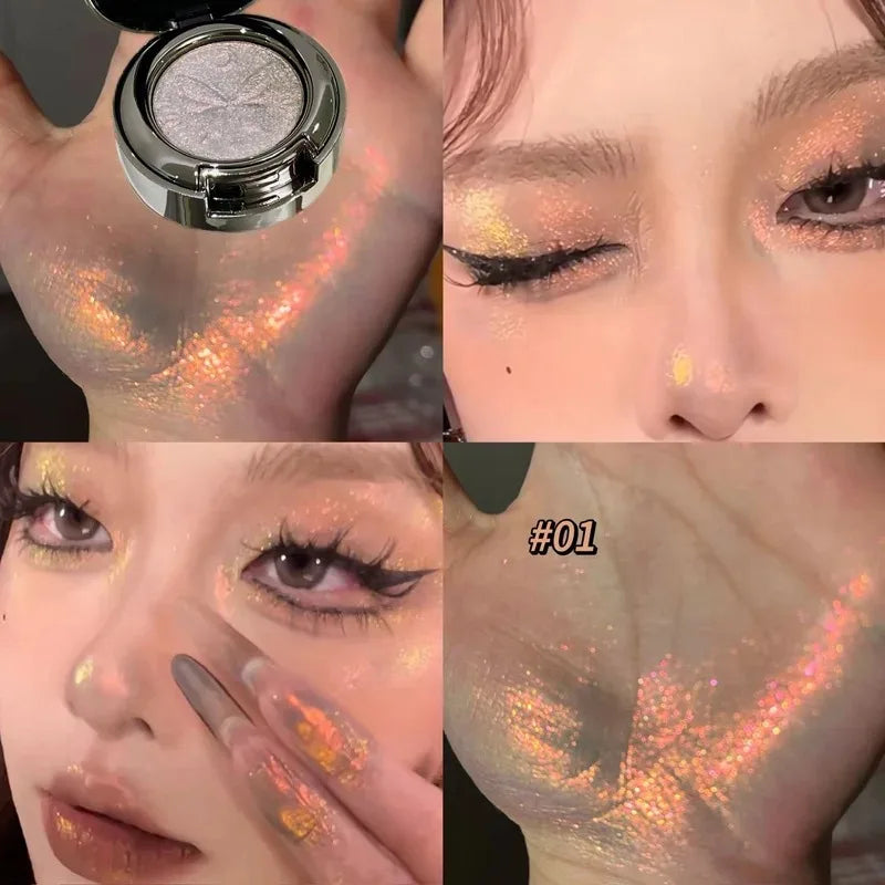 3D Butterfly Embossing Chameleon Eyeshadow Monochrome High-pigment