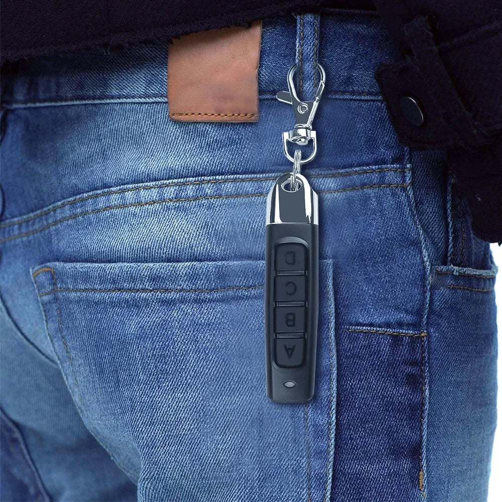 50-10PCS Remote Control 433MHz Car Key Garage Door Gate Opener Remote Control Duplicator Clone Cloning Code 4-Button Transmitter Zpaxo