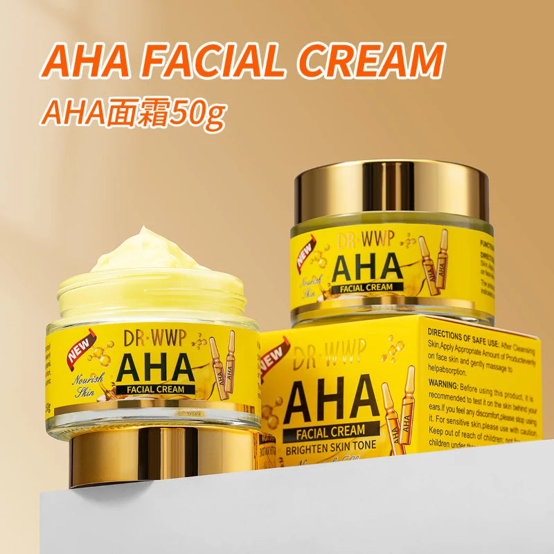 Revitalizing Facial Care Cream Lasting Moisturizing Face Cream Contain Aha Fruit Acids, Turmeric Hydration Firming Face Cream Zpaxo