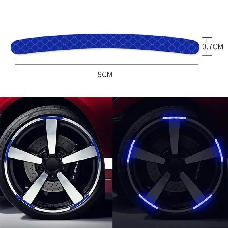 Reflective Wheel Rim Stickers – Car, Bike & Motorcycle