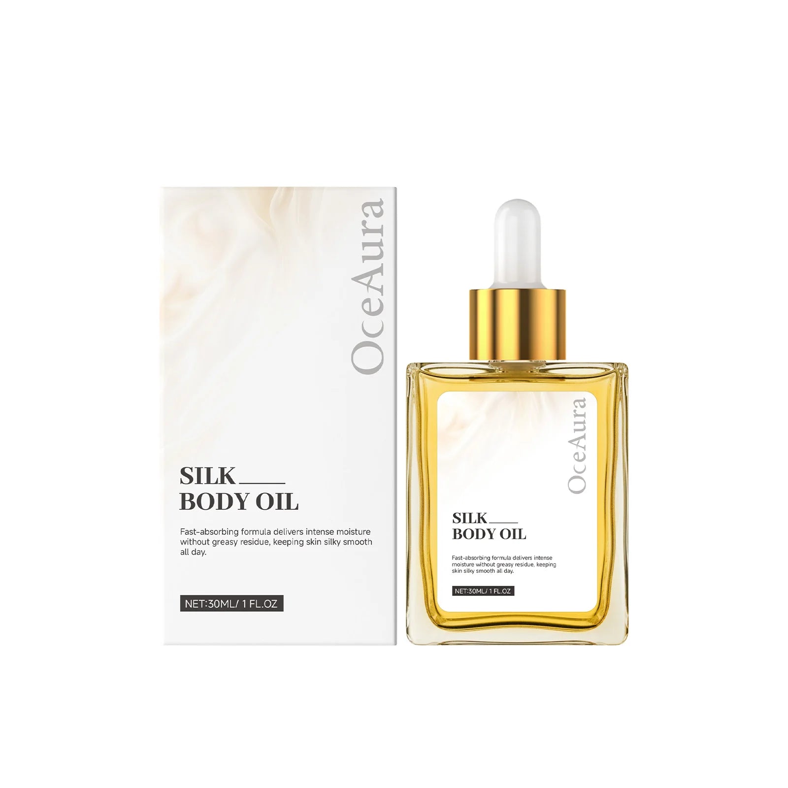 Improved Dry Silk Softening Body Oil Exfoliating Refreshing Moisturizing Non-Greasy Skin-Friendly Soft Easily Absorbed Body Oil Zpaxo 30ml boxed