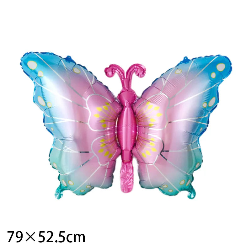 Large Butterfly Aluminum Foil Balloons Helium Air Globos Birthday Zpaxo MULTI Other