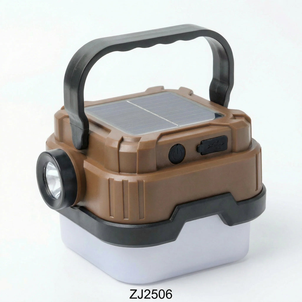 ESMARTER Solar Camping Lantern – 300LM LED, IPX4, USB Rechargeable