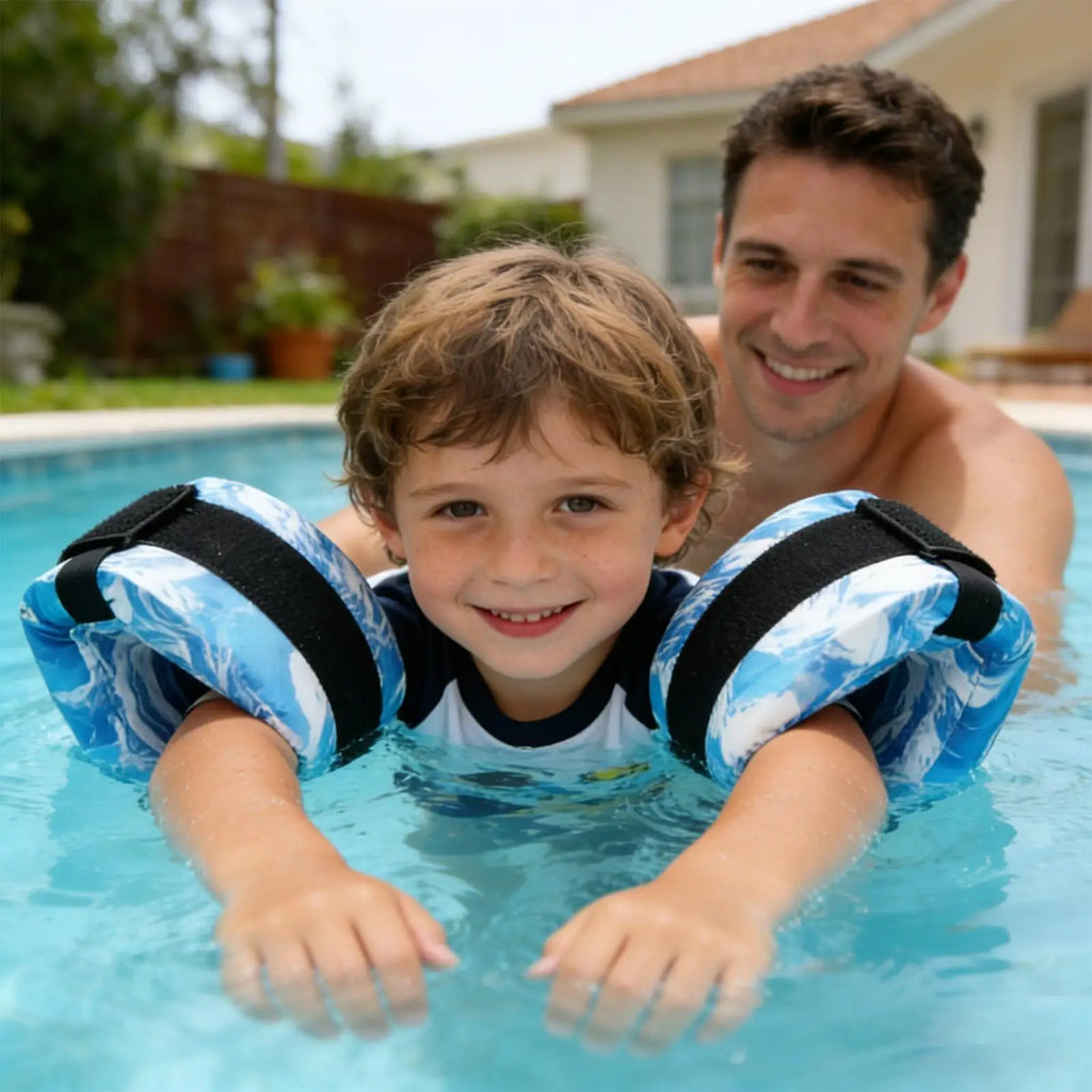 1 Pair Adjustable EVA Foam Water Wings Arm Ankle Float Bands Kids