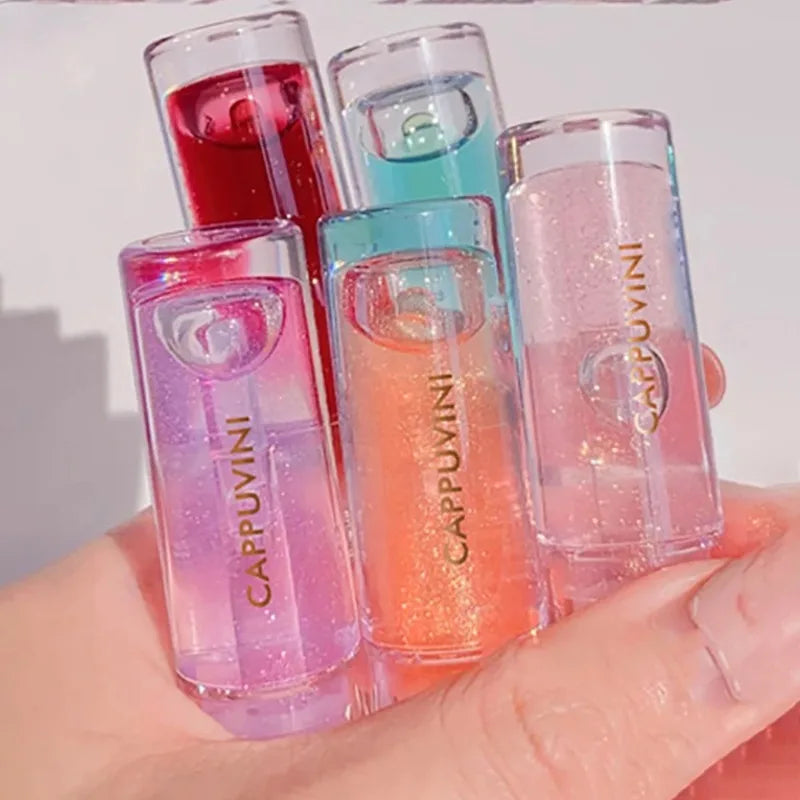Water Light Lip Gloss Moisturizer Transparent Jelly Mirror Crystal