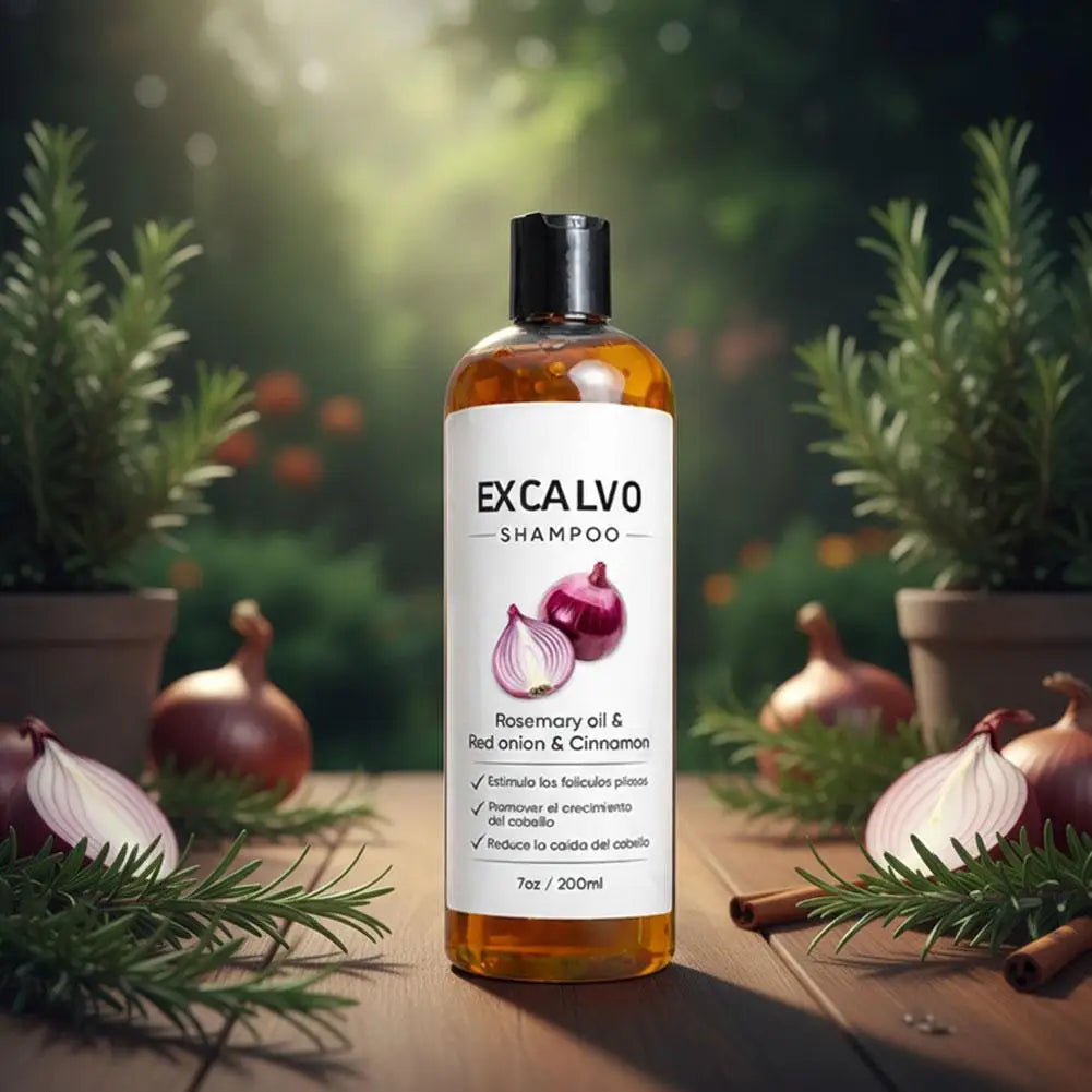 Red Onion Rosemary Shampoo Anti Hair Loss Growth Boost Strengthen Follicle Clean Scalp Improve Hair Texture Zpaxo