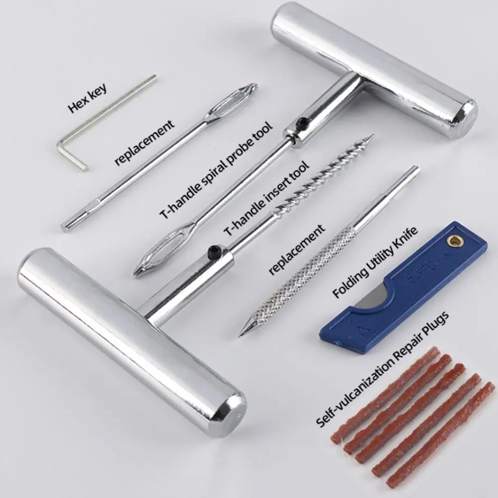 Heavy Duty Tire Repair Tool Tools Puncture Portable Emergency Tubeless Zpaxo