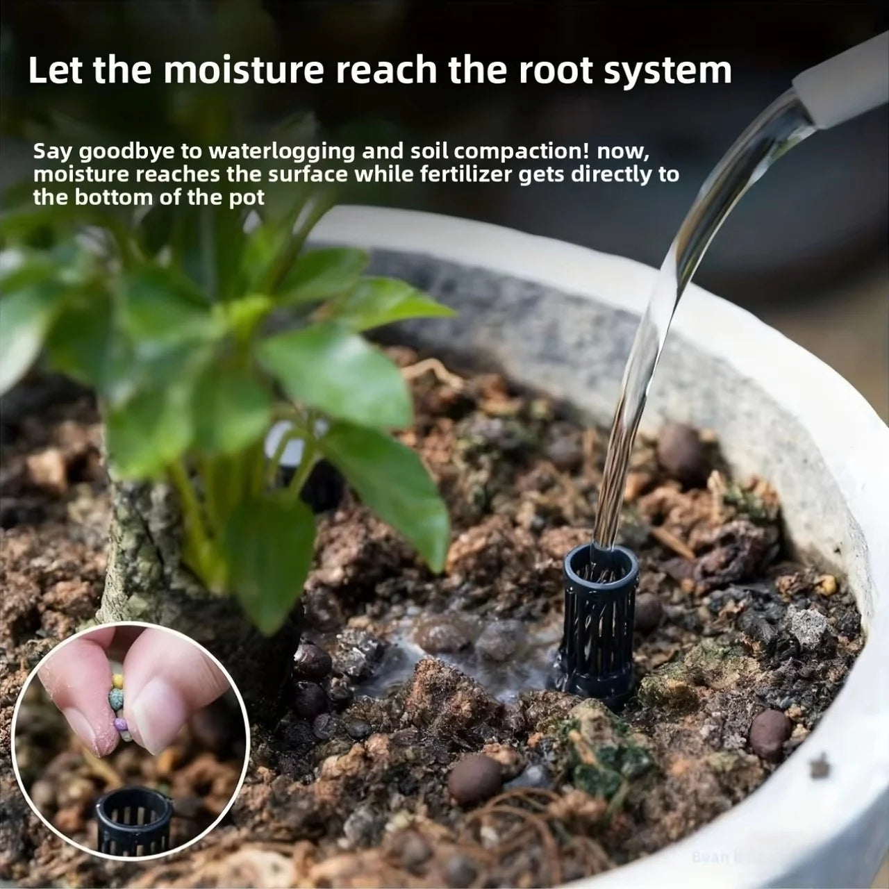 20 Plant Aeration Tubes Pots Root Rot Prevention Prevent Overwatering