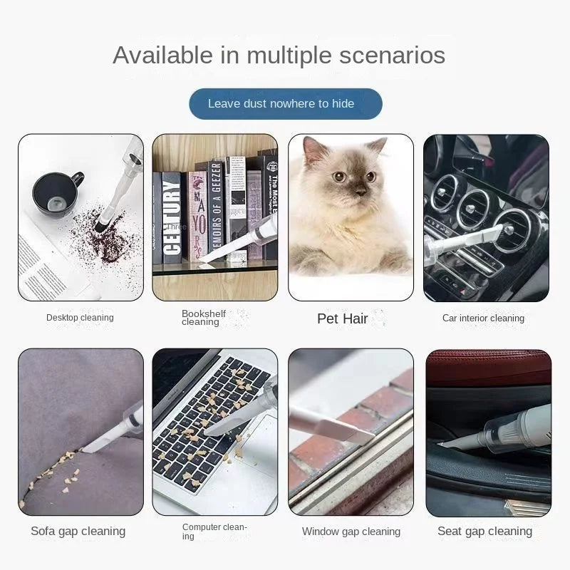 Combination Vacuum Cleaner USB Charging Car Household Vacuum Cleaner Small Car with Fully Automatic High Power Powerful Cleaning Zpaxo
