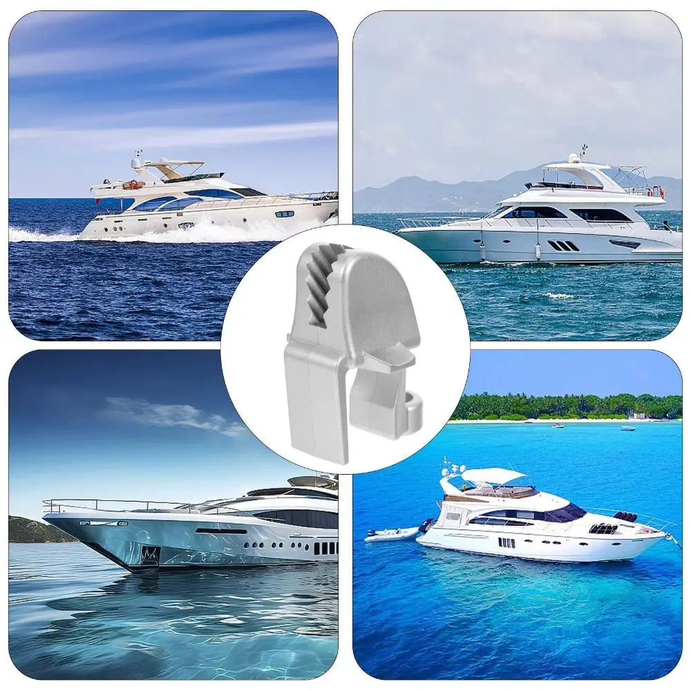 Tough Nylon Boat Bumper Clips Strong ABS Adjustable Design Boat Bumper Holders Marine Grade T Rail Fixings Marine Vessels Clips Zpaxo