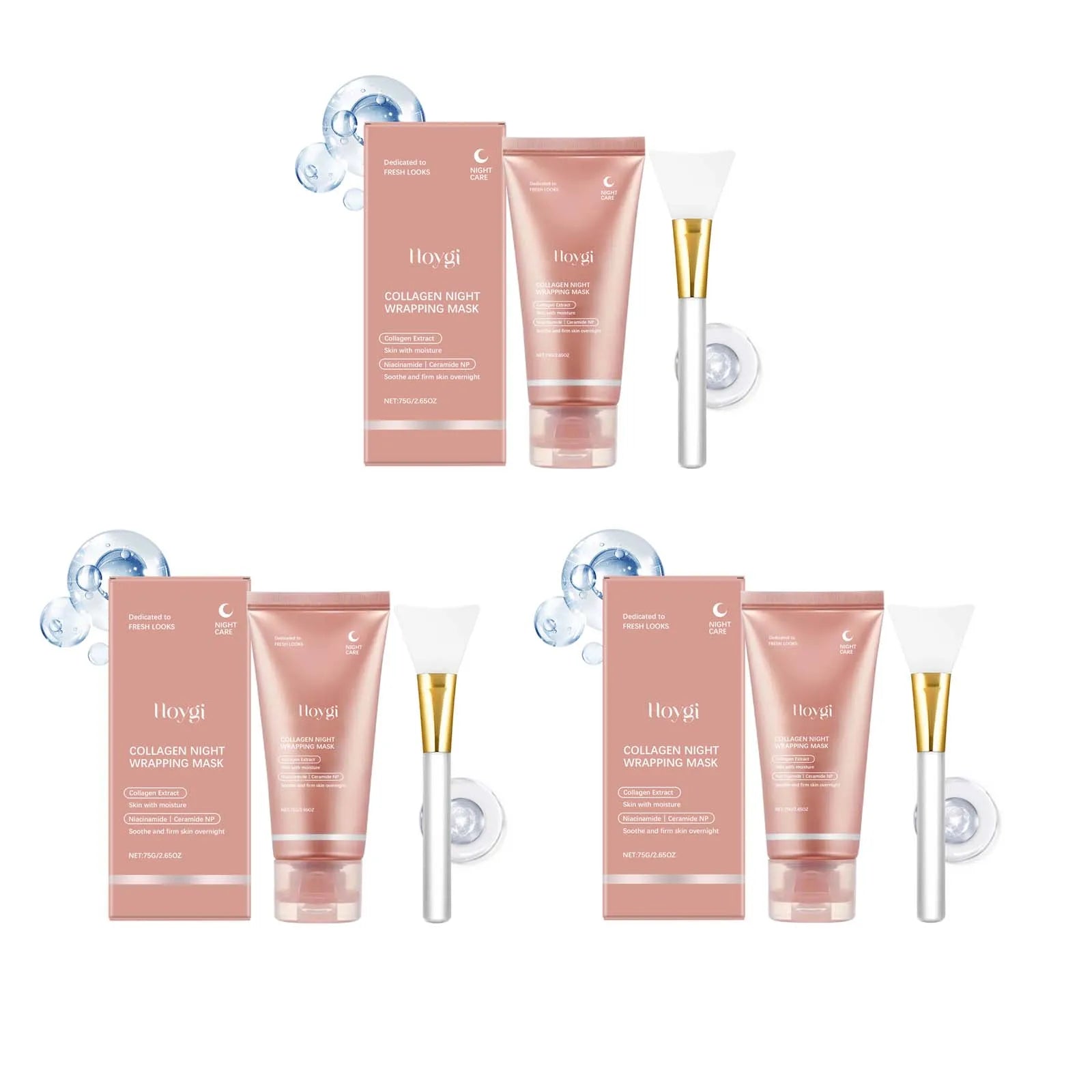 Hoygi Collagen Peel-Off Face Mask – Firming & Hydrating Peel-Off Face Mask Zpaxo 3 Sets