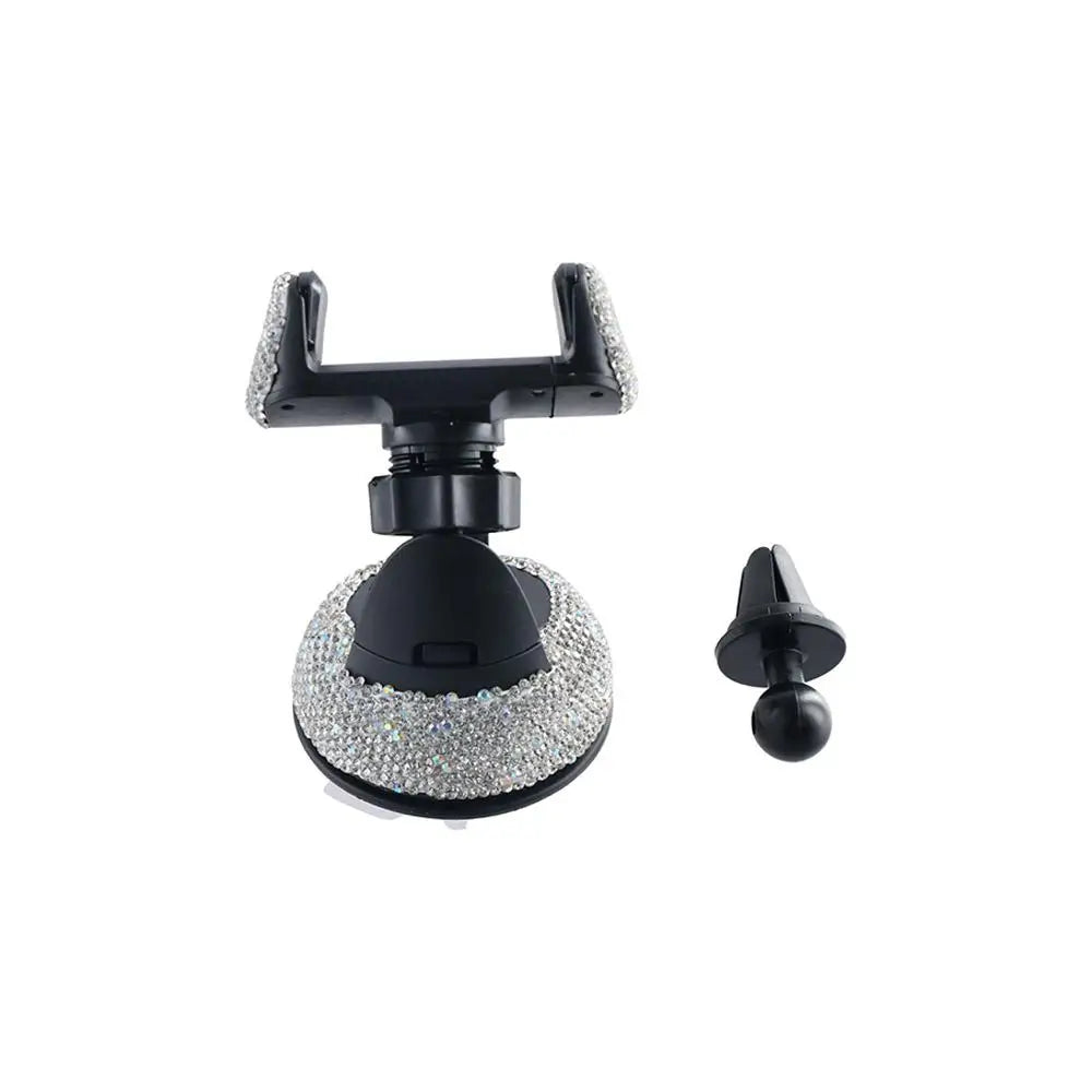 Air Vent Clip Windshield Phone Holder Bling Crystal Dashboard Mounts Zpaxo