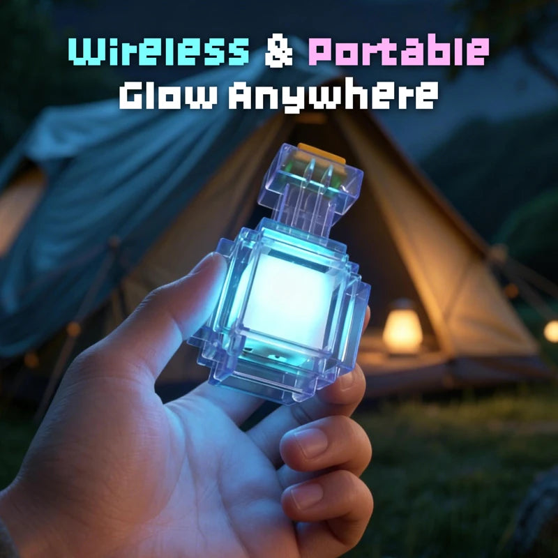 Rechargeable Night Light Mini 7 Liquid Medicine Bottle Pixel Wind