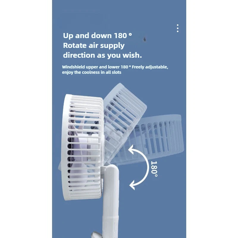 Multifunctional Clip Fan Desktop Wideangle Blower Hanging Wall Fan Threespeed High-wind Handheld Portable Fan Must Have Outdoors Zpaxo