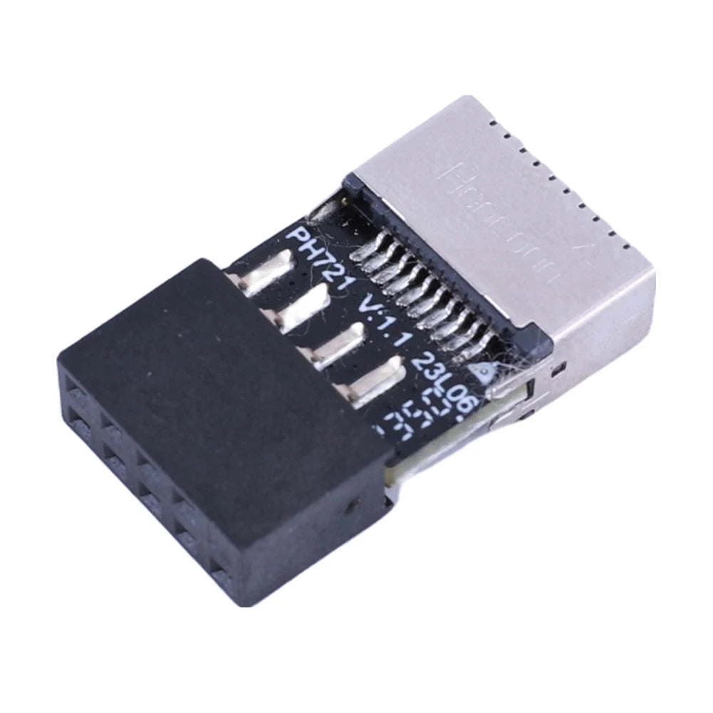 Motherboard USB2 0 9Pin TYPE-E Female Adapter Plug Play TYPE-C Socket