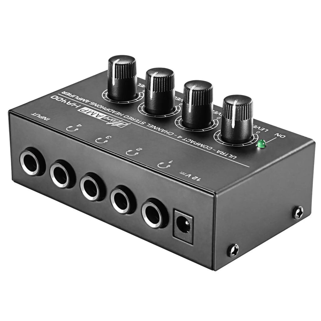 HA400 Mini Amplifier Headphone 4 Channels Ultra-compact Stereo Audio