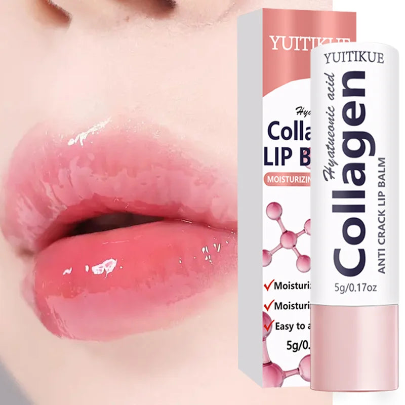 Collagen Anti-Crack Lip Balm – Hyaluronic Acid 24H Hydration Lip Balm Zpaxo