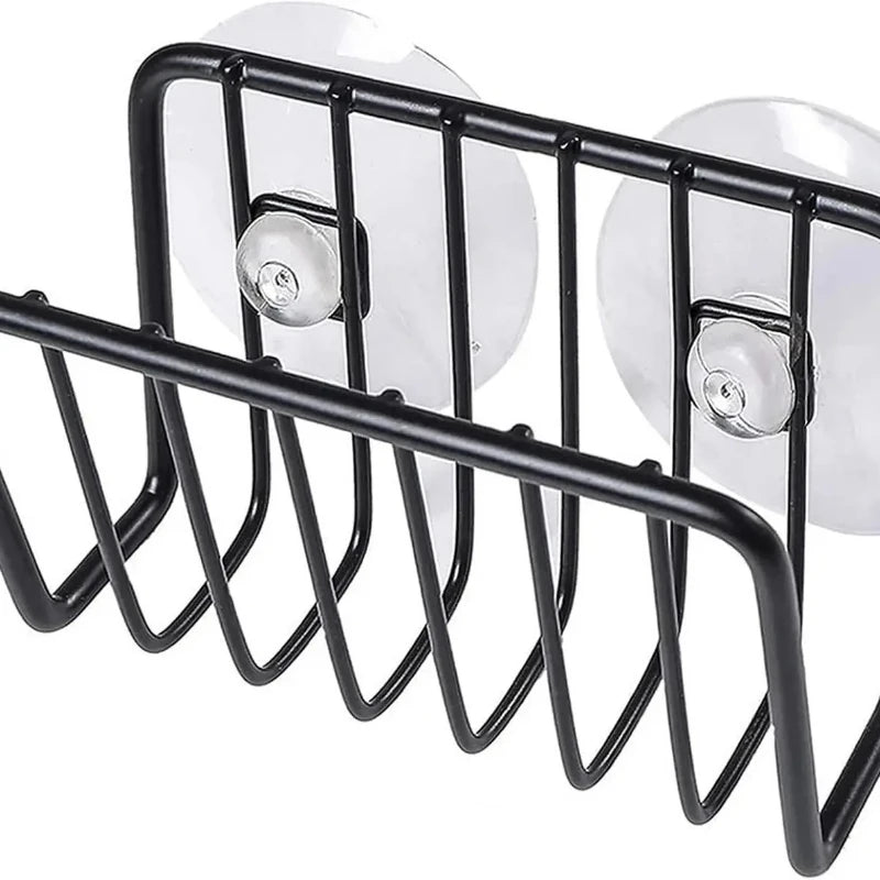 Sponge Holder Kitchen Sink Stainless Steel Suction Cup Caddy Supplies