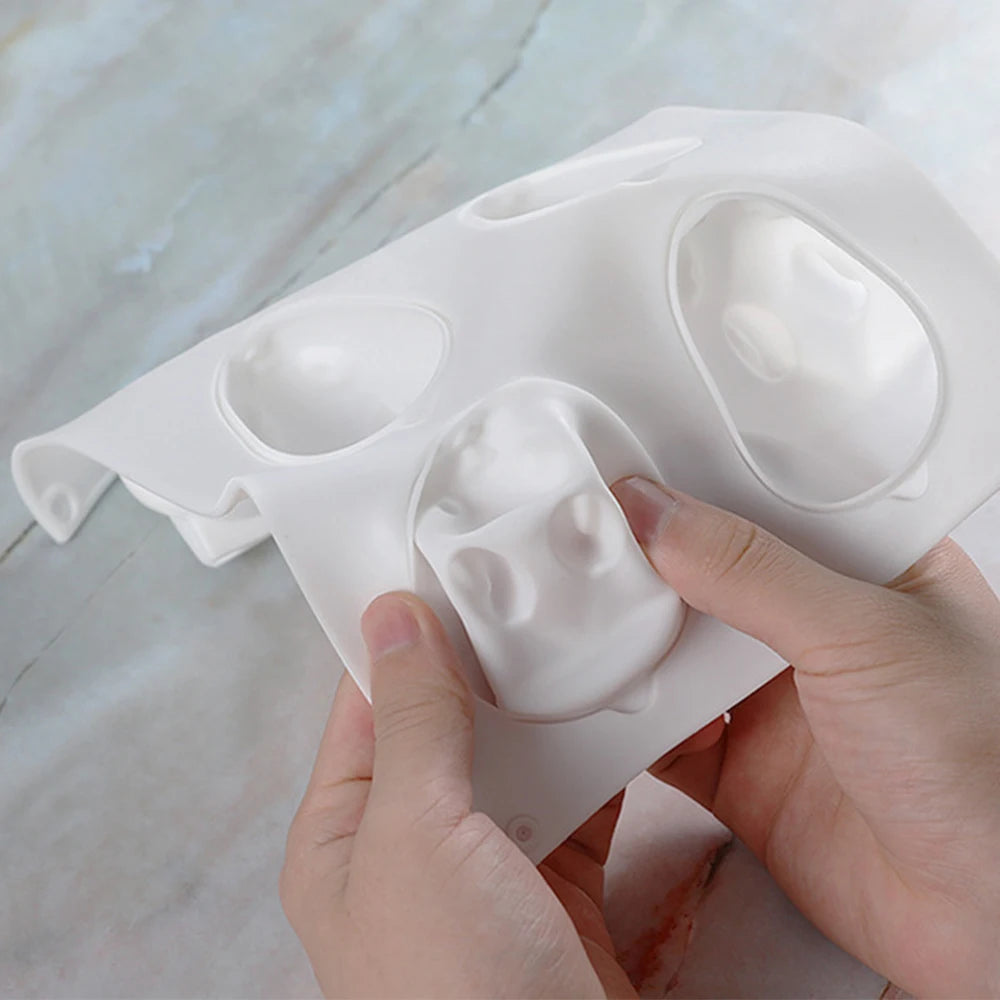 3D Easter Bunny Rabbit Silicone Mold Chocolate Fondant Mousse Cake Decorating Dessert Pudding Baking Candle Soap Craft Casting Zpaxo