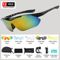 Riding Cycling Sunglasses Mtb Polarized Sports Cycling Glasses Goggles Bicycle Mountain Bike Glasses Men's Women Cycling Eyewear Zpaxo black Black