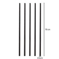 Two Rows Teeth Shaped Anti Slip Strip Black DIY Handmade Hairpin Back Zpaxo 0.5x18cm