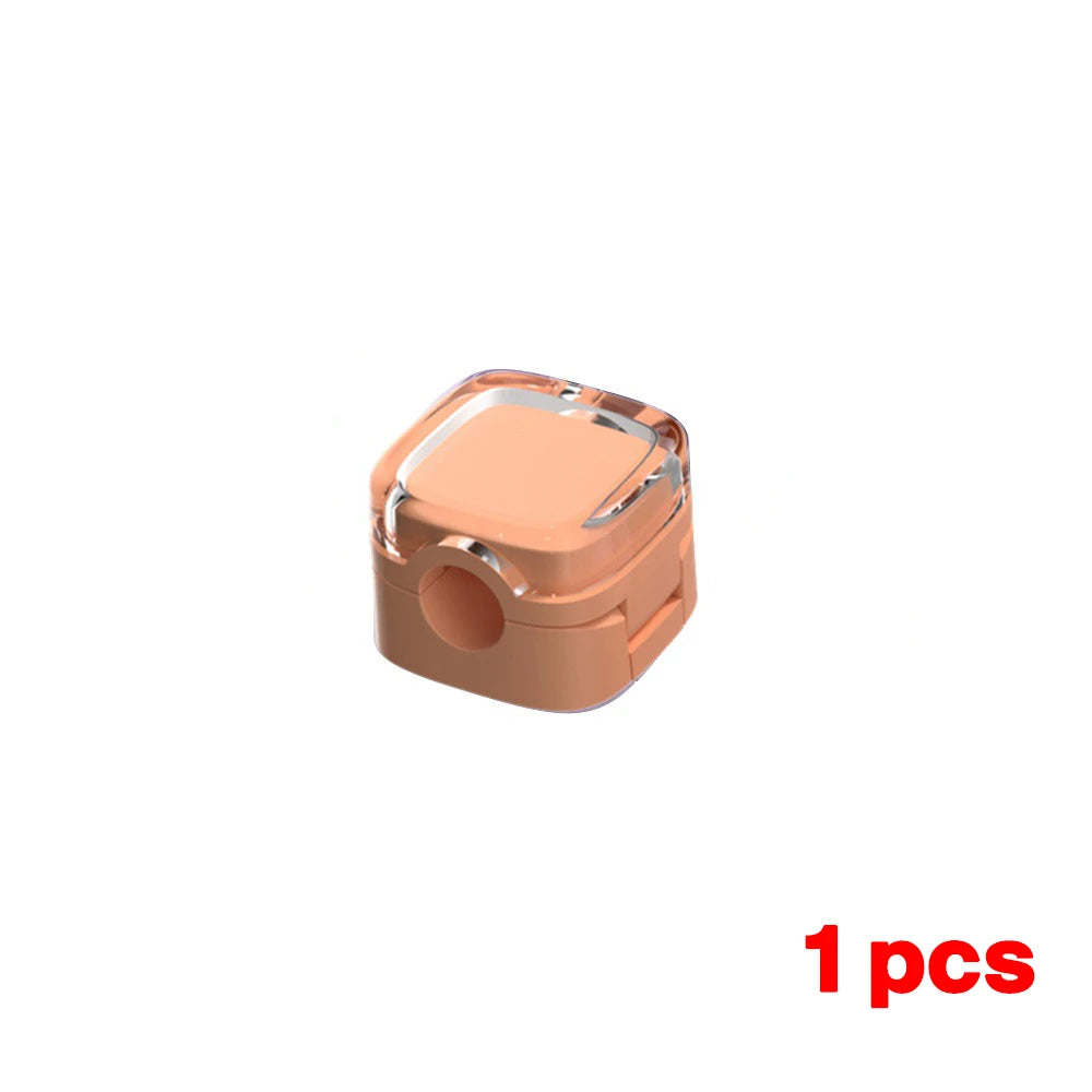 Universal Colorful Magnetic Cable Organizer Smooth Adjustable Cable Holder Under Desk Cable Management Wire Keeper Cable Clips Zpaxo 1PCS Orange