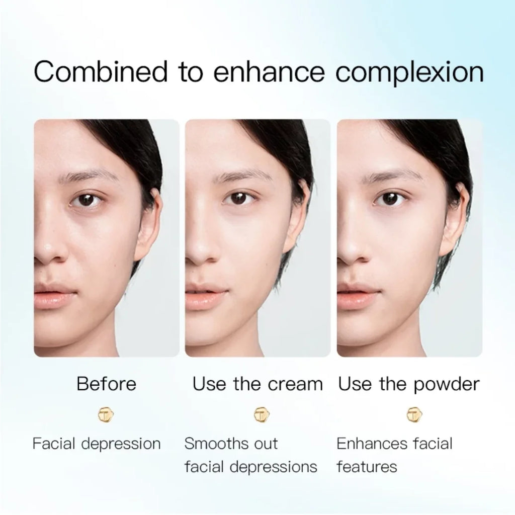 Timage Dual-texture Highlighter Matte Shimmer Combo Contour Conceal Zpaxo